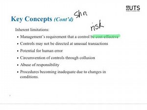 Lecture 7 - internal controls and audit sampling