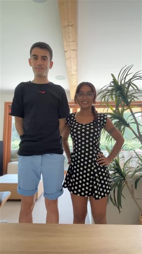 Sasha Prasad on Instagram: "OMG the holy audio is messed up 😭why does insta do this 🥲 anyways video coming out on 6th sept 💙🤍 #desi #petitegirl #stepbrother"