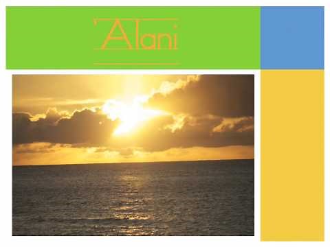 Na waiho'olu'u: The Hawaiian color song