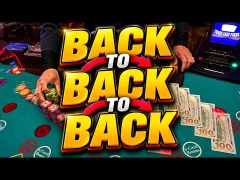 3 CARD POKER in LAS VEGAS! BACK TO BACK TO BACK!! 🔥
