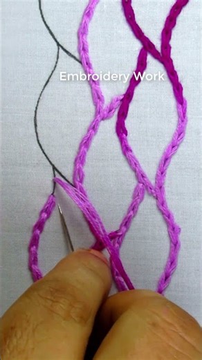 All over stitch hand embroidery needle work