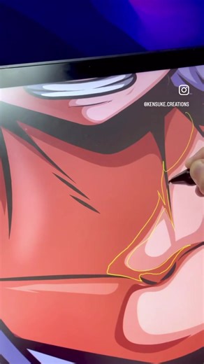A quick illustration process of Gear 5 Luffy done in Adobe Illustrator. Which Straw-hat crew should I do next? | Kensuke Creations