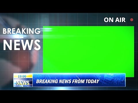 Breaking News Green Screen (4K Green Screen Template)