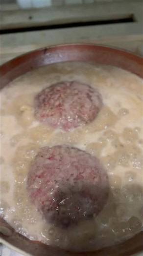 Burger with gravy #subscribe #food #burgerrecipe