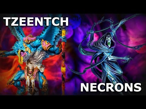*NEW TZEENTCH* VS NECRONS WARHAMMER 40000 BATTLE REPORT