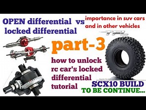 rock crawler 4x4 II OPEN DIFFERENTIAL || rc crawler SCX10 BUILD II rc engineering II