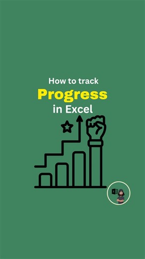 Excel Encyclopedia | Excel coach on Instagram: "How To Track Progress in Excel‼️ Save for later so you don't forget ✨ Comment "Free Class" to get the link of free webinar #excel #exceltips #exceltricks #spreadsheet #accounting #finance #corporate"