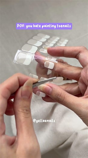 Pedicures are so much easier with Gellae gel stickers. They’re mess-free, last over 2 weeks