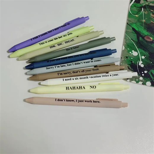 video, Funny Ballpoint Pen, 10/20pcs Retractable Ballpoint Pen, Writing Pen for Office School Stu...