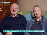 Moment Post Office hero Alan Bates and wife fight back tears