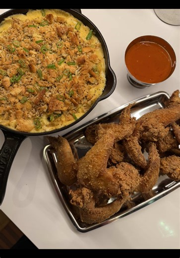 Chuck's Birthday Dinner: Fried Chicken Wings & Casserole