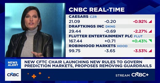 CFTC chair launches new rules to govern prediction markets, proposes removing guardrails