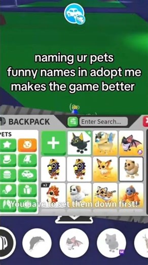 What do you name ur pets 🤔 Adopt me