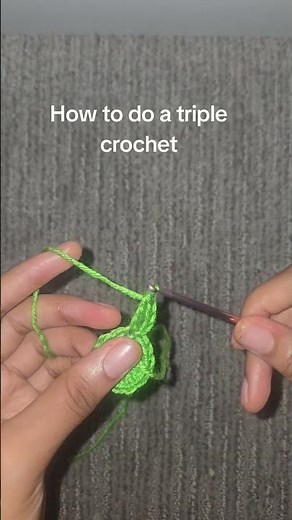 How to do a triple crochet.#crochet #triplecrochet #crocheting