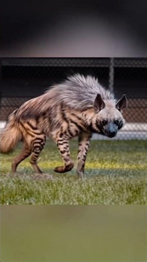 Striped Hyena : जंगल का डरावना शिकारी... #shorts #shortsfeed #youtubeshorts