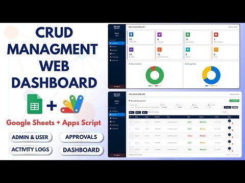 Admin Dashboard with Google Apps Script & React | Complete CRUD System | E21