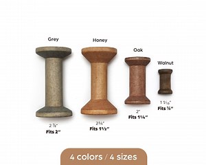 Wooden Spools / Fits 1" 1-1/2" 1/2' Ribbons / Stained Wood Spools / Empty Vintage Style Stained Wood Spool / Bobbin Spool for Ribbon Thread - Etsy