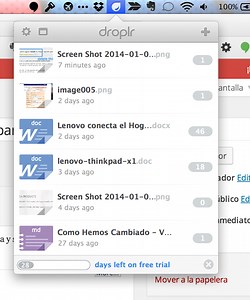 Droplr screen video windows