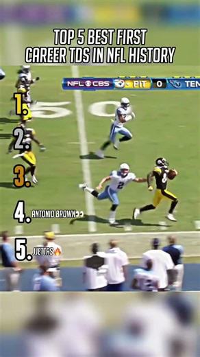 Top 5 Best First Career Touchdowns in NFL History #shorts