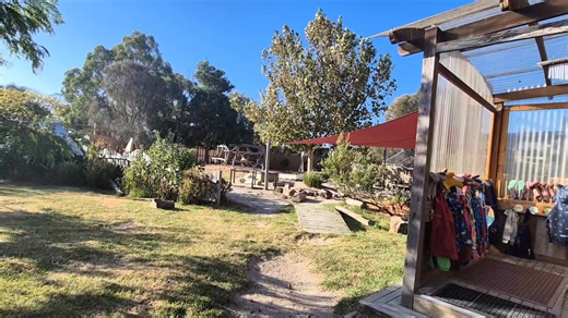 What's the school like when everyone has left for the weekend? Here's a peek into the FWCSS Prep yard. | Freshwater Creek Steiner School & Kindergarten