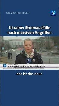 In der Ukraine ist das Stromnetz durch massive russische Angriffe stark beschädigt.