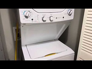 GE (General Electric) GUD24ESSM1WW Washer & Dryer Combo | Washer Drain & Spin