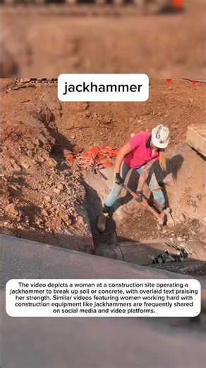 the most advanced female jack hammer#shortvideos #machinetechnology