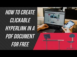 How to Create Clickable Hyperlink in a PDF document for free | Insert Clickable PDF