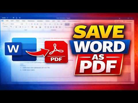 How to Save a Word Document as a PDF (Fast & Easy!)