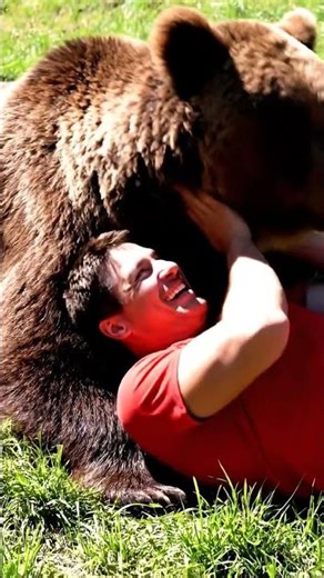 A Bear Shows His Human How to Wrestle With Love