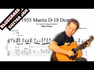 Billy Strings - 1935 Martin D-18 Guitar Demo TAB - bluegrass guitar tabs (PDF + Guitar Pro)