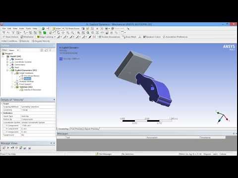 car crash test ansys analysis