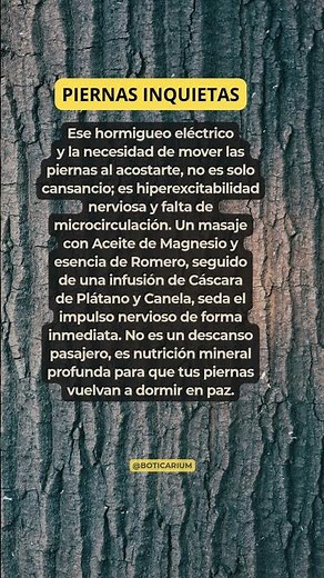 PIERNAS INQUIETAS ⚠️ Remedio que Relaja tus Músculos