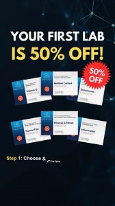 Your first at-home lab test is 50% off! This is my way of...