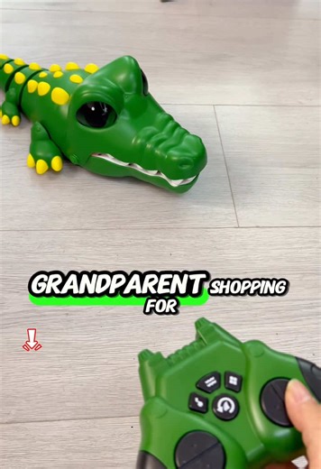 Need a gift that will make your grandkids jump for joy? 😏 This RC croc snaps, spins, and keeps the fun going nonstop 🐊 They’ll love it—order now and brighten their day! 🛒 #gift #giftsforkids #tiktok #Kidstoys #foryou Mega Chomp RC Robot Crocodile – 14 Inch Land Croc with Chomping Action, Music & Auto Mode