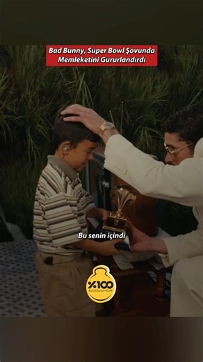 Bad Bunny's Meaningful Gesture at the Super Bowl #100percentmusic