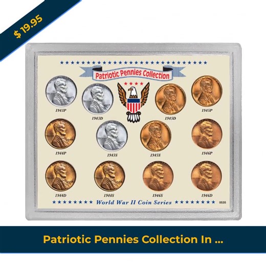 Explore these remarkable coin collections that celebrate iconic moments: the **Turn of the Centuries Penny Coin Collection** 🕰️, the adventurous **Gold Rush Coin Collection** ⛏️, and the **USA's Four Most Famous Coins!** Plus, delve into the **Spirit of the American West Collection** 🌵 and the **Patriotic Pennies Collection** displayed in sealed acrylic for that classy touch. Each showcases rich stories that speak to your heart and enhance your home. #CoinCollection #Collectibles #HistoryInYou