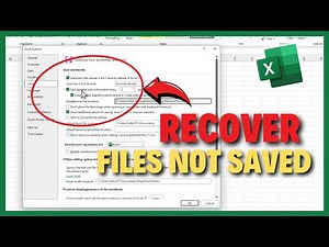How to Recover Excel File Not Saved or Lost