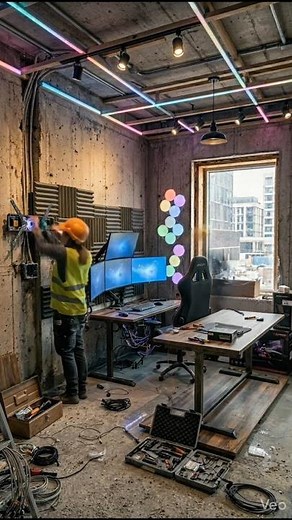 Building My Dream Gaming Room From Scratch Cinematic Timelapse|Insane RGB Gaming Room Transformation