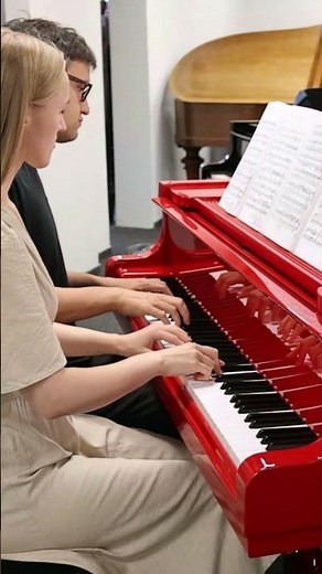 Johannes Brahms - Ungarischer Tanz No.5 vierhändig #brahms #piano #pianist #classicalmusic #4hands
