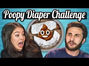 TEENS vs. FOOD - THE POOPY DIAPER CHALLENGE?! REALLY?!