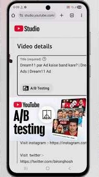 A/B testing Use And grow your youtube channel🔥@ManojDey #bironghosh
