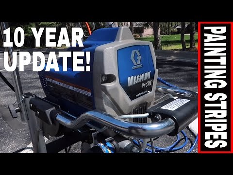 GRACO MAGNUM X9 AIRLESS PAINT SPRAYER- PARKING LOT STRIPING & STENCIL WORK