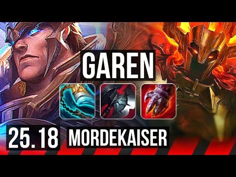 GAREN vs MORDEKAISER (TOP) | EUW Master | 25.18
