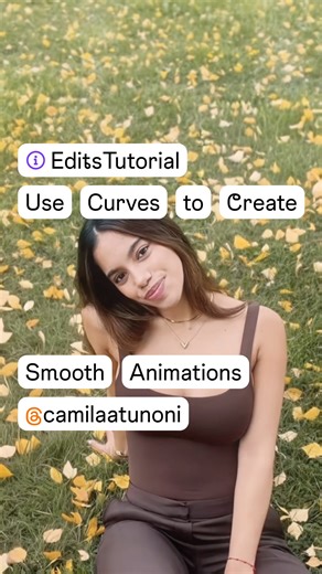 Instagram’s @Creators | Have you tried using keyframes on Edits yet? 🎬 @camilaatunoni is breaking down how to use keyframe curves to create smooth, eye-catching... | Instagram