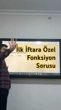 Function problem solving (Celal teacher / function / functions / TYT mathematics / YKS mathematics)