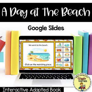 Interactive Adapted Book A Day at the Beach Google Slides Digital Resource