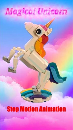 LEGO Magical Unicorn Spins Into Action! 🦄✨ | LEGO Creator 31140 Stop Motion