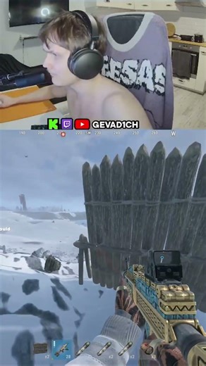 Bro just POPPED with metal😫 #gevad1ch #twitch #rust #rustsolo #crosshairx #shorts