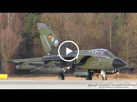 Panavia PA-200 Tornado IDS - German Air Force 98+60 - takeoff at Manching Air Base